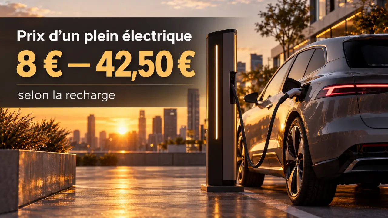Prix d’un plein de voiture électrique : 8 à 42,50 € selon la recharge