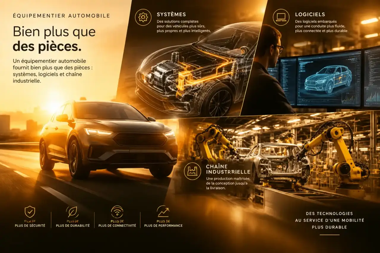 Un équipementier automobile fournit bien plus que des pièces : systèmes, logiciels et chaîne industrielle