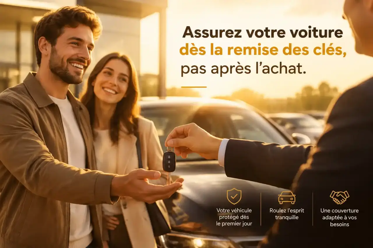 Assurez votre voiture dès la remise des clés, pas après l’achat